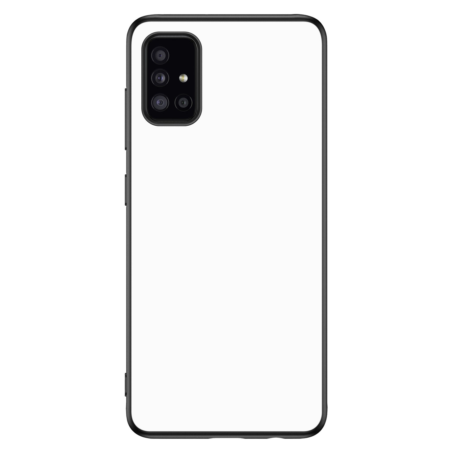 Samsung A51 Hoesje TPU Gripcase Zwart/wit