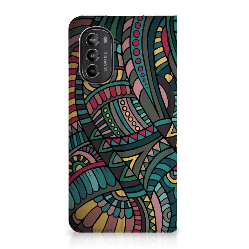 Motorola Moto G52 | Moto G82 Hoesje met Magneet Aztec - B2C Telecom