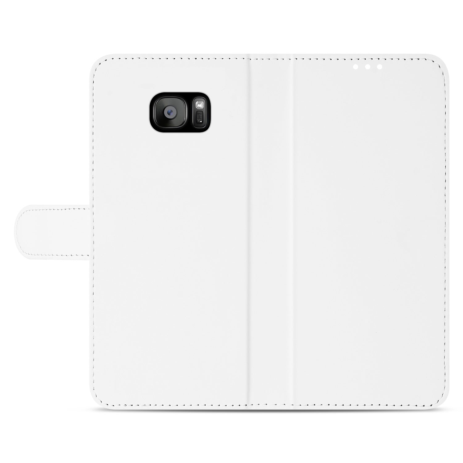 Samsung Galaxy S7 Edge Hoesje Wit met Opbergvakjes, duurzaam!