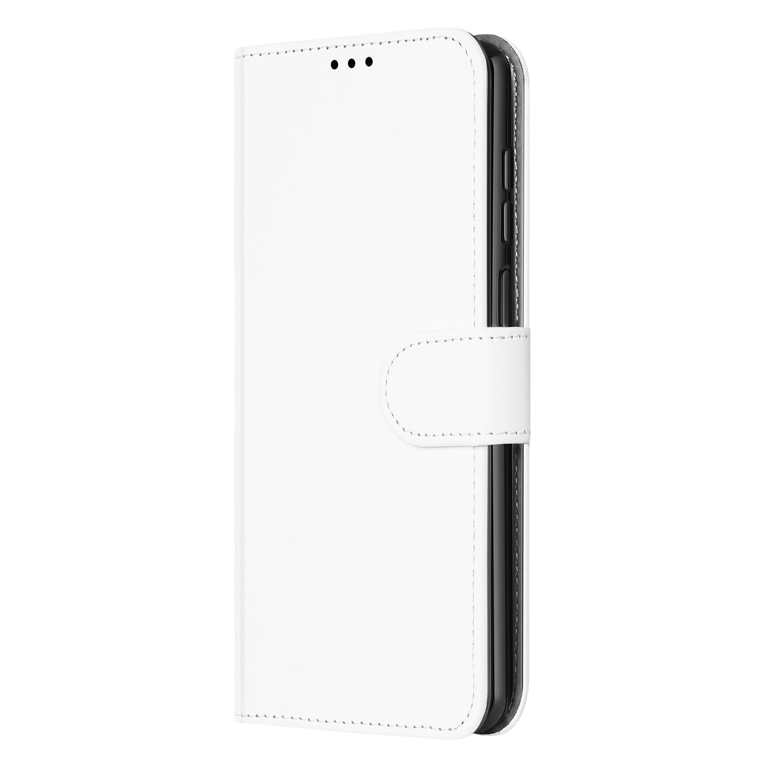 Book Case Telefoonhoesje voor de Motorola Moto E32 | Moto E32s Wit met Pasjeshouder