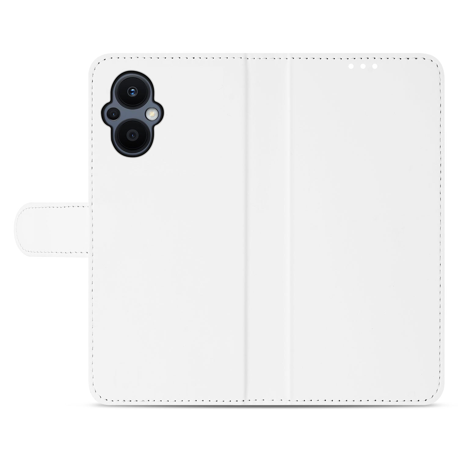 Book Case Telefoonhoesje voor de OPPO Reno 8 Lite Wit met Pasjeshouder