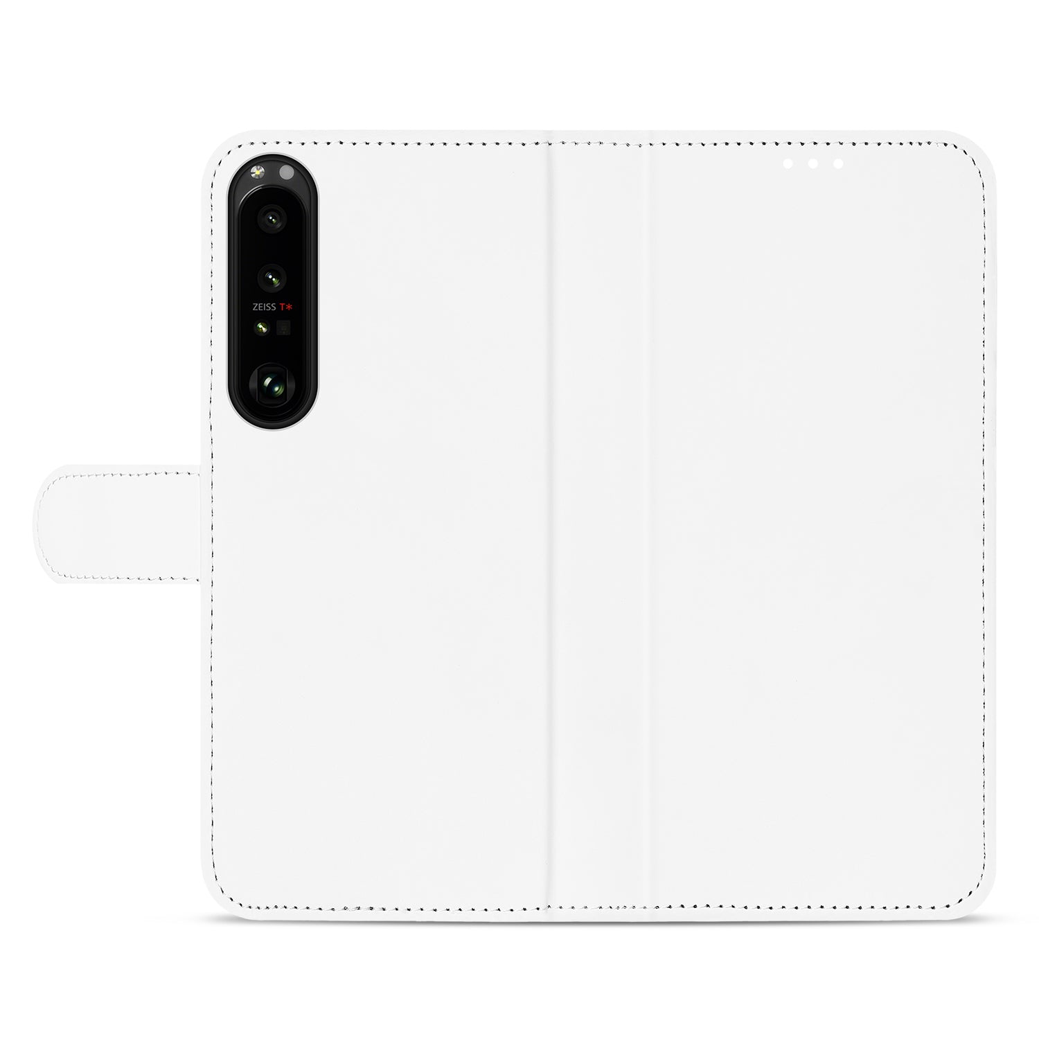 Book Case Telefoonhoesje voor de Sony Xperia 1 IV Wit met Pasjeshouder