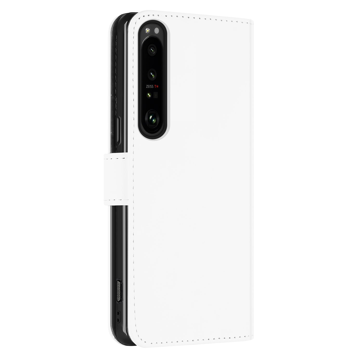 Book Case Telefoonhoesje voor de Sony Xperia 1 IV Wit met Pasjeshouder