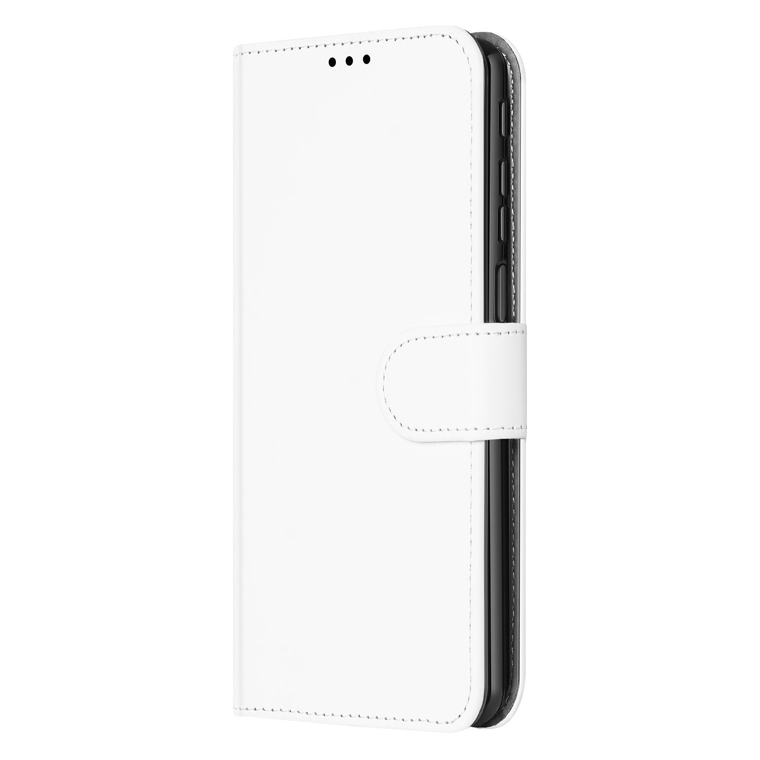 Book Case Telefoonhoesje voor de Motorola Moto G51 5G Wit met Pasjeshouder