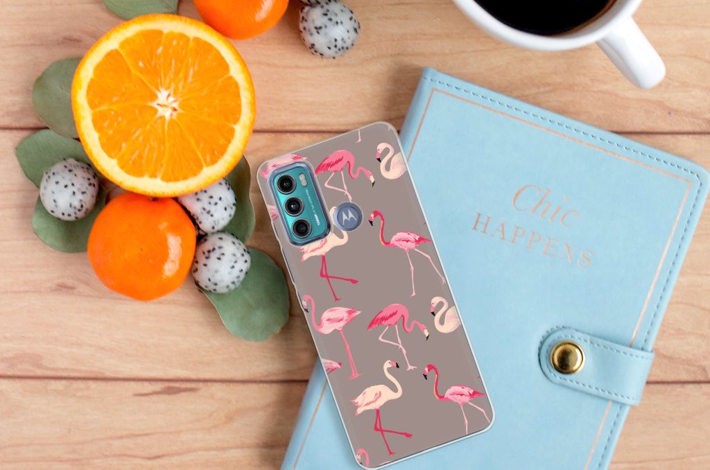 Motorola Moto G60 TPU Hoesje Flamingo B2C Telecom