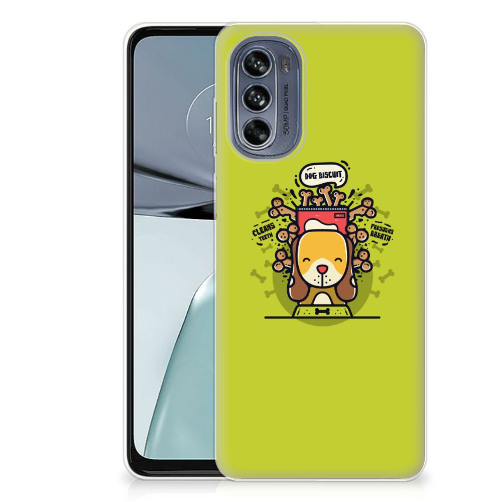Motorola Moto G62 5G Telefoonhoesje met Naam Doggy Biscuit B2C Telecom