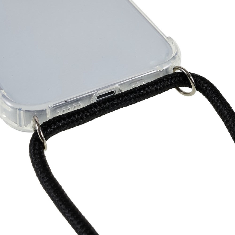 Anti-shock Back Cover voor de iPhone 14 Transparant met Koord