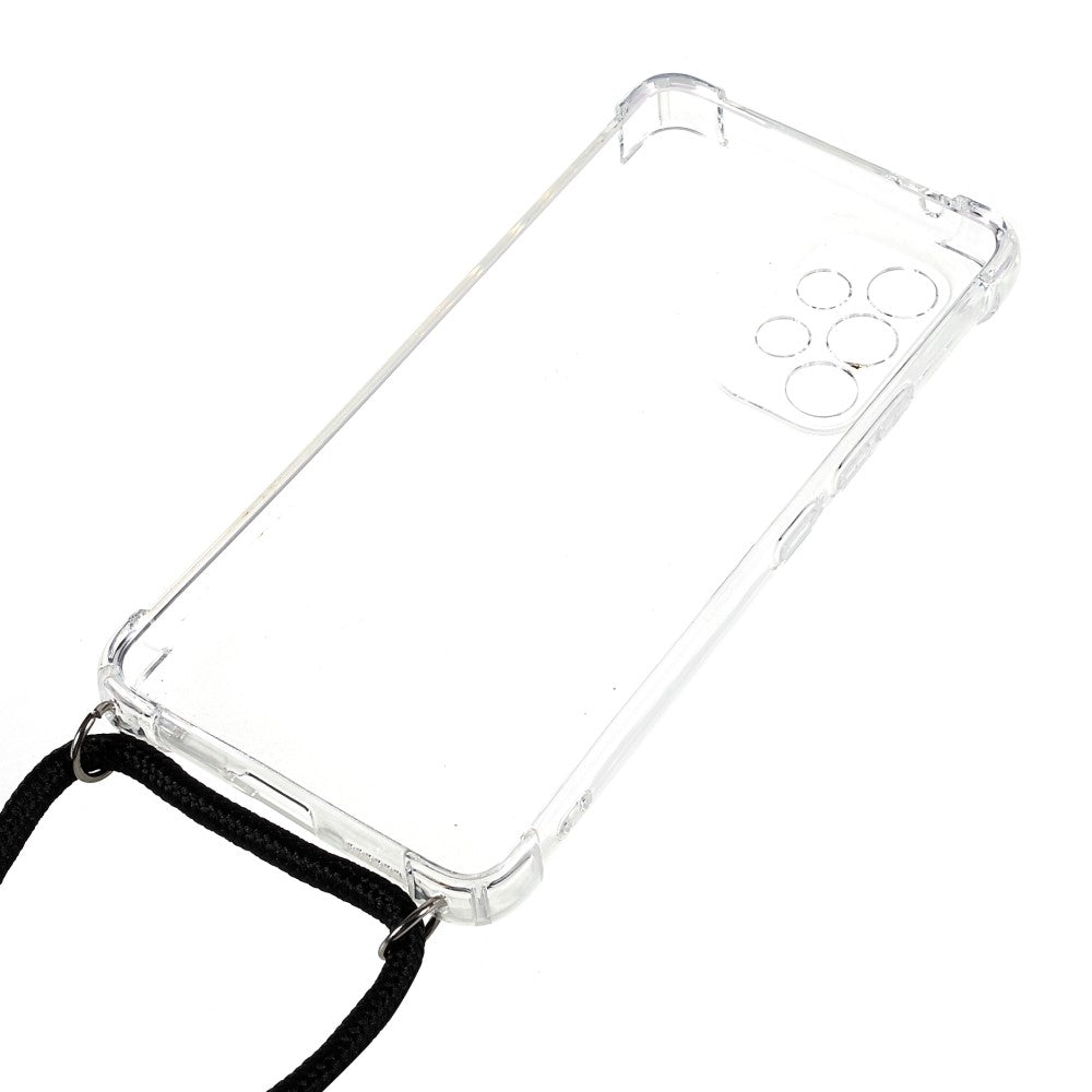 Anti-shock Back Cover voor de Samsung Galaxy A53 Transparant met Koord