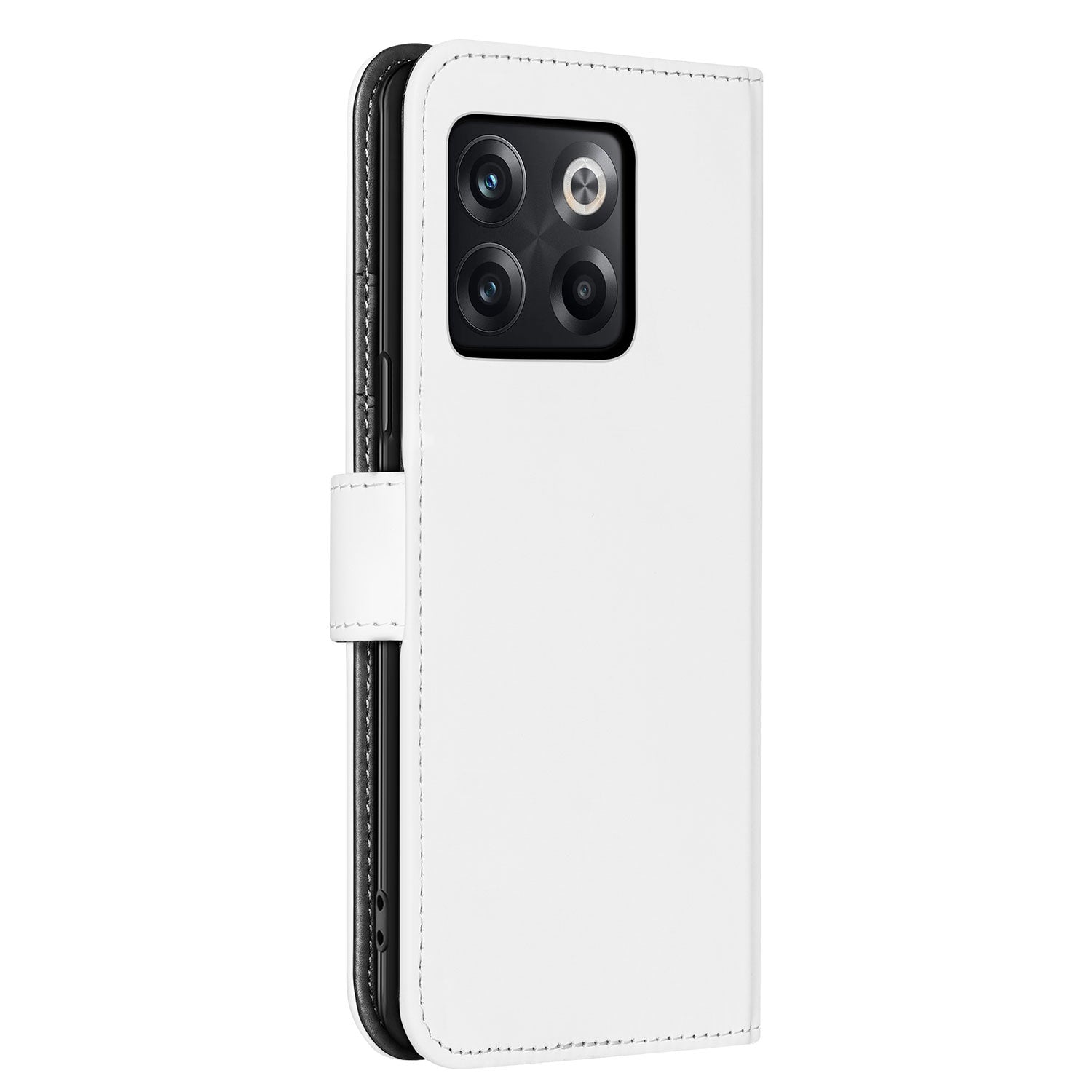 Book Case Hoesje voor de OnePlus 10T Wit met Pasjeshouder