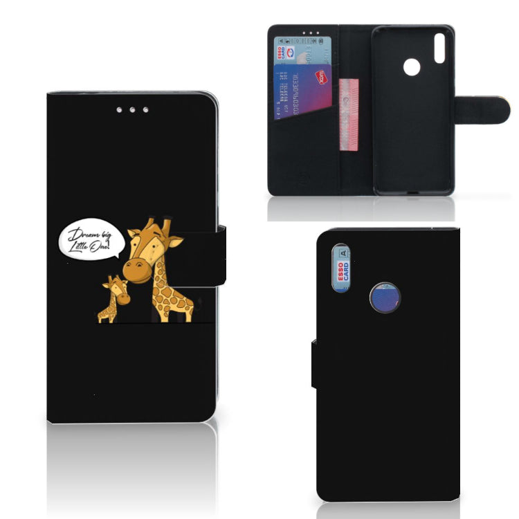 Huawei Y7 (2019) Leuk Hoesje Giraffe