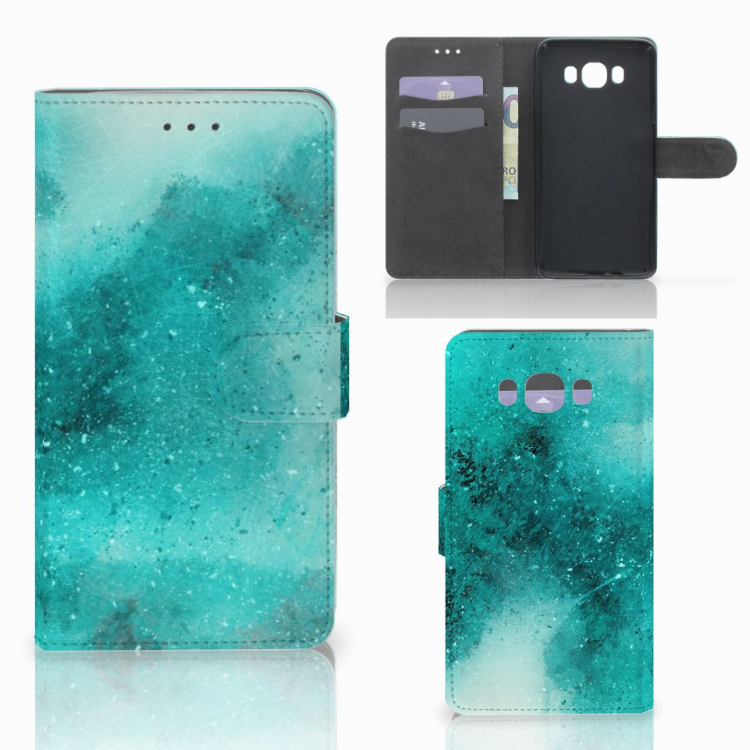 Hoesje Samsung Galaxy J7 2016 Painting Blue