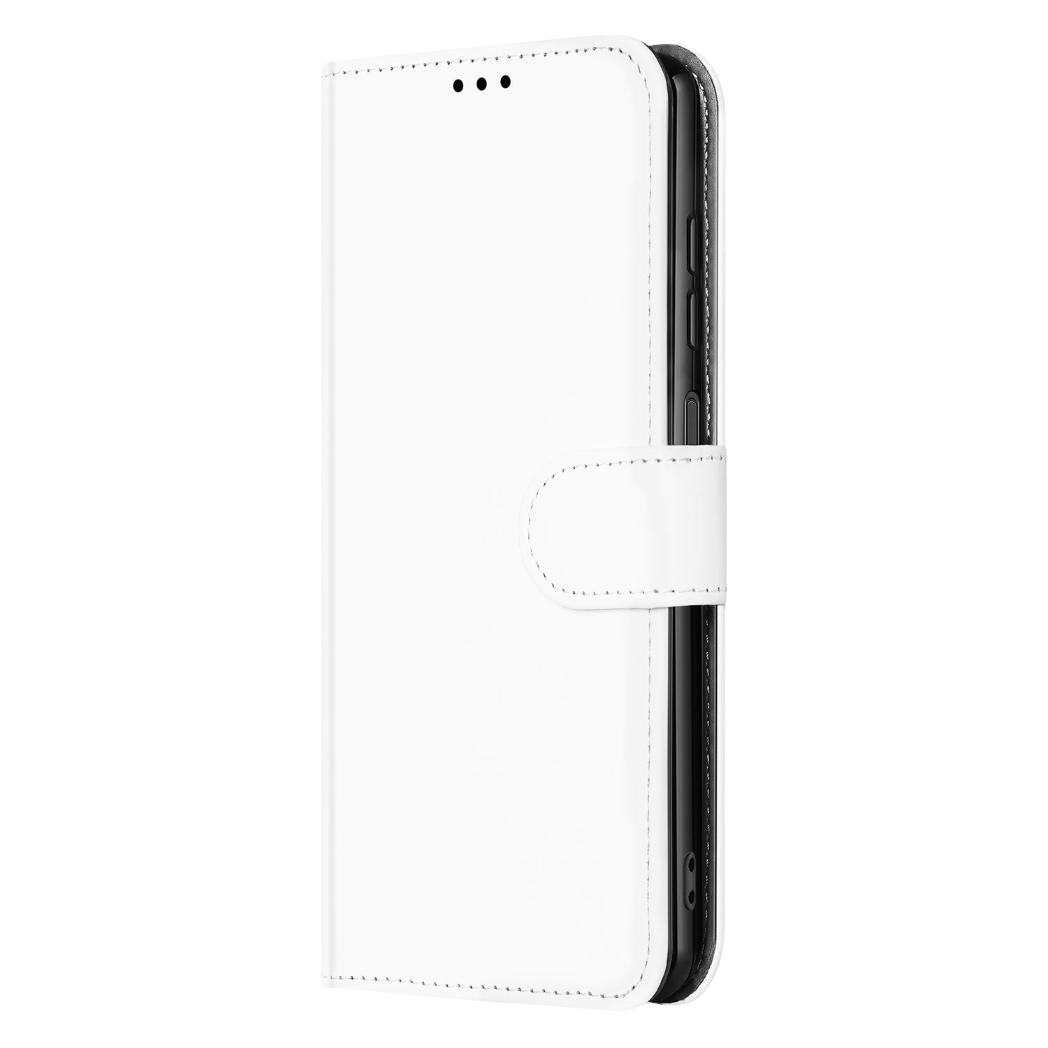 Book Case Hoesje voor de Samsung Galaxy A14 5G Wit met Pasjeshouder