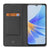 Stand Case Hoesje voor de OPPO A17 Wit met Pashouder