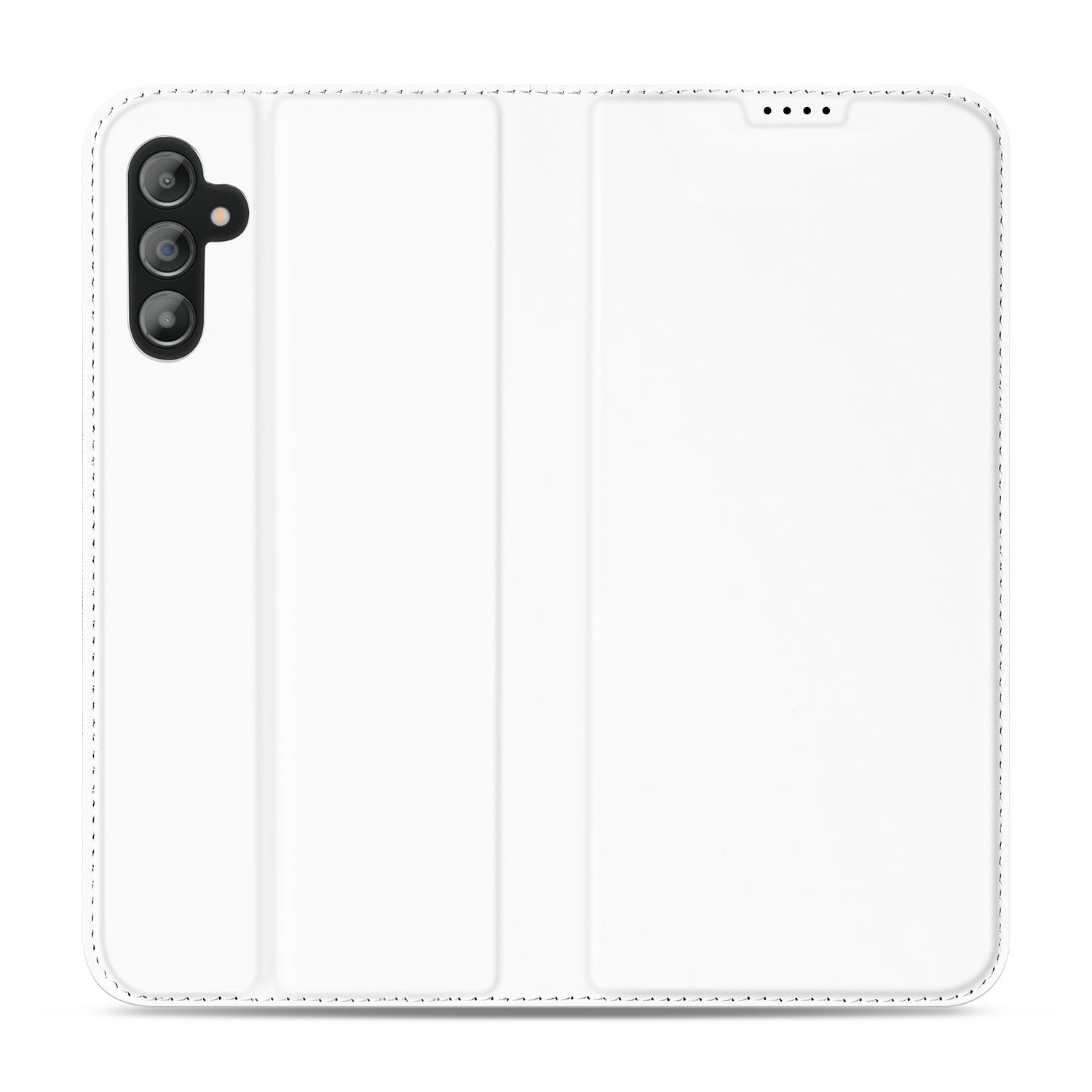 Stand Case Hoesje voor de Samsung Galaxy A14 5G Wit met Pashouder