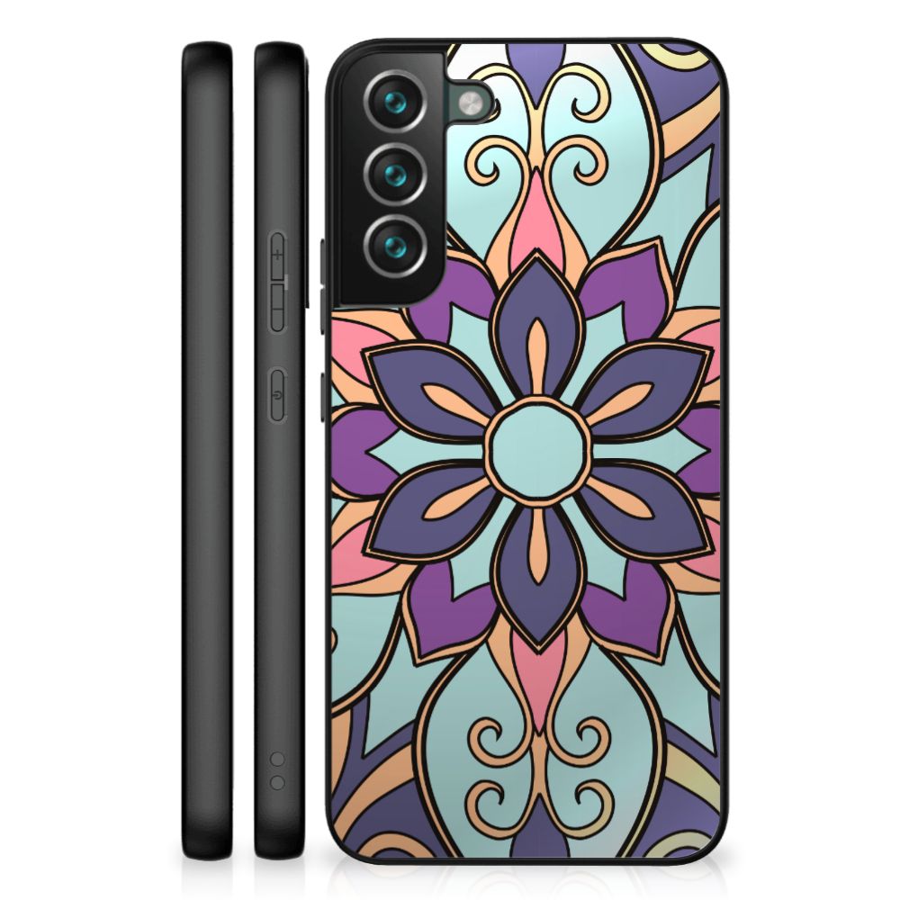 Samsung Galaxy S22 Plus Bloemen Hoesje Purple Flower B2C Telecom