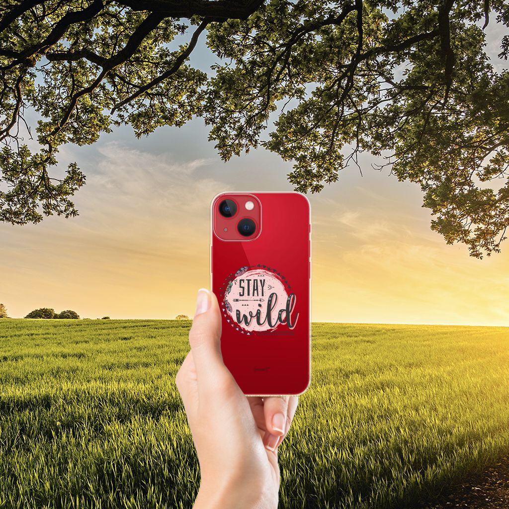 Apple iPhone 13 Telefoonhoesje met Naam Boho Stay Wild B2C Telecom