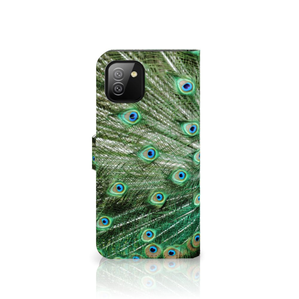 Samsung Galaxy A03 Telefoonhoesje met Pasjes Pauw