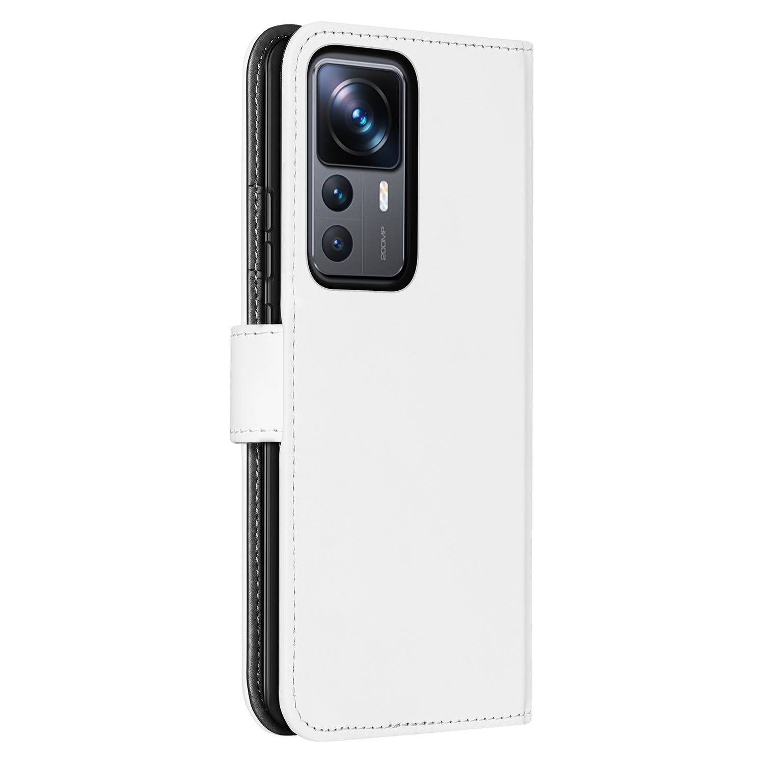 Book Case Telefoonhoesje voor de Xiaomi 12T | 12T Pro Wit met Pasjeshouder