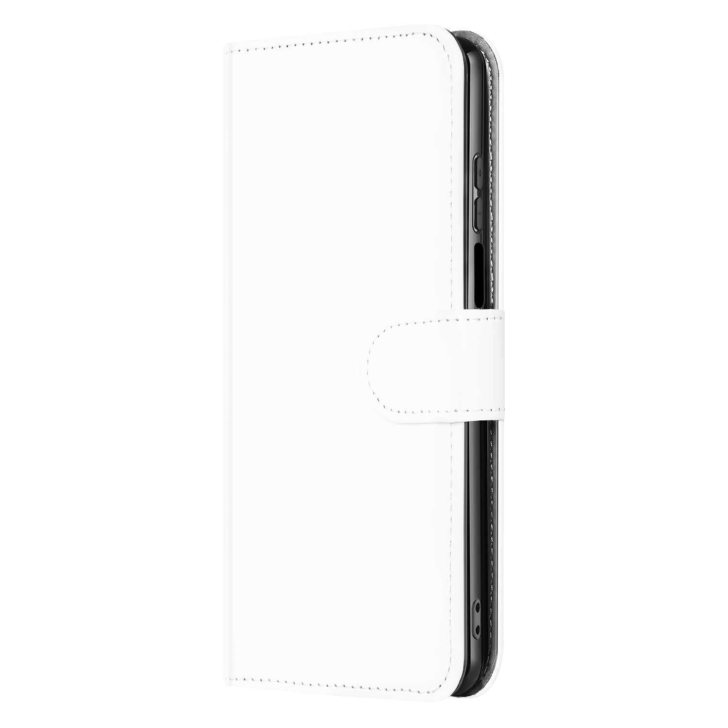 Book Case Telefoonhoesje voor de Motorola Moto G53 Wit met Pasjeshouder