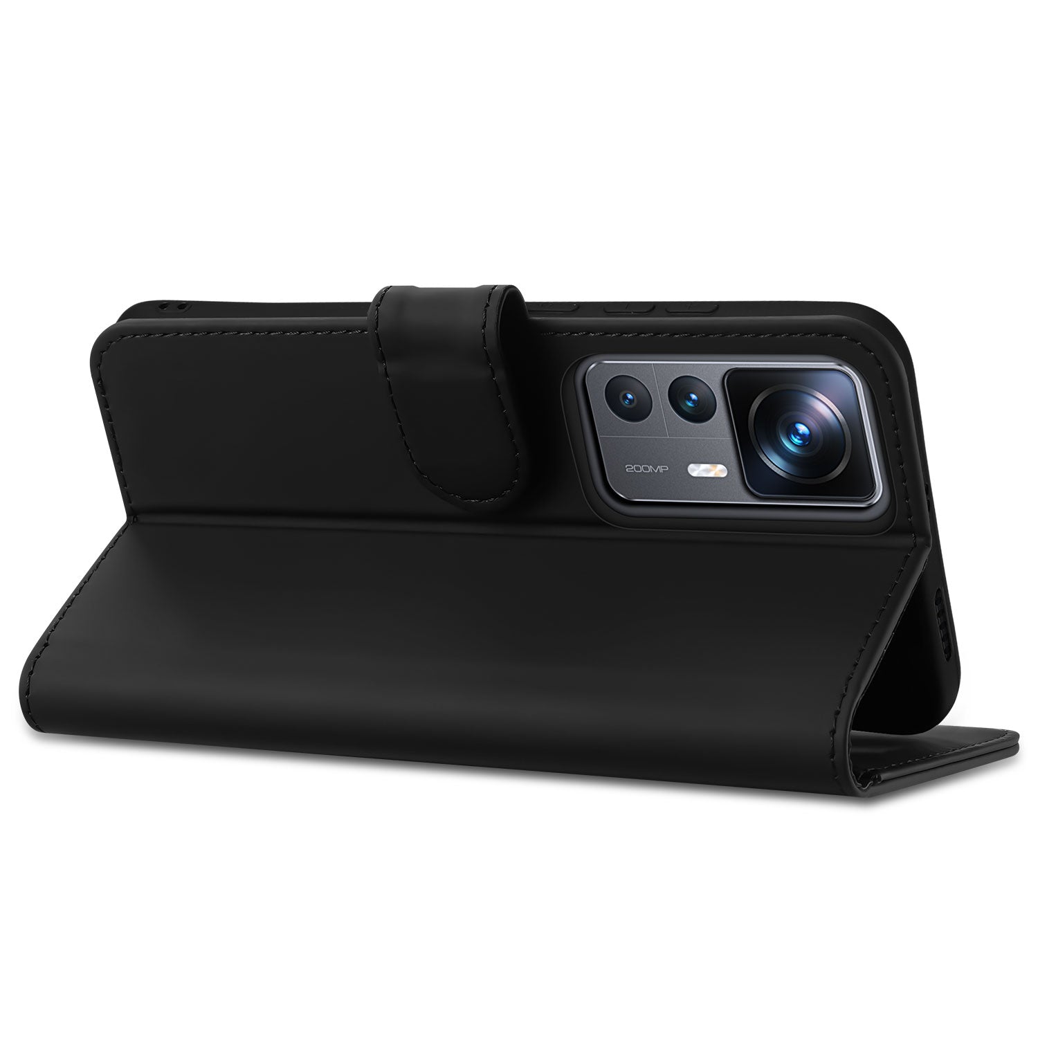 Book Cover Hoesje voor de Xiaomi 12T | 12T Pro Zwart met Pasjeshouder