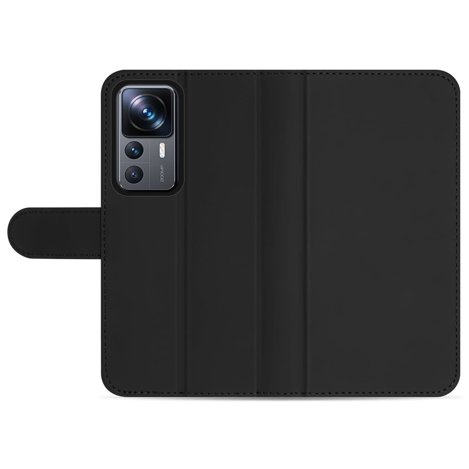 Book Cover Hoesje voor de Xiaomi 12T | 12T Pro Zwart met Pasjeshouder