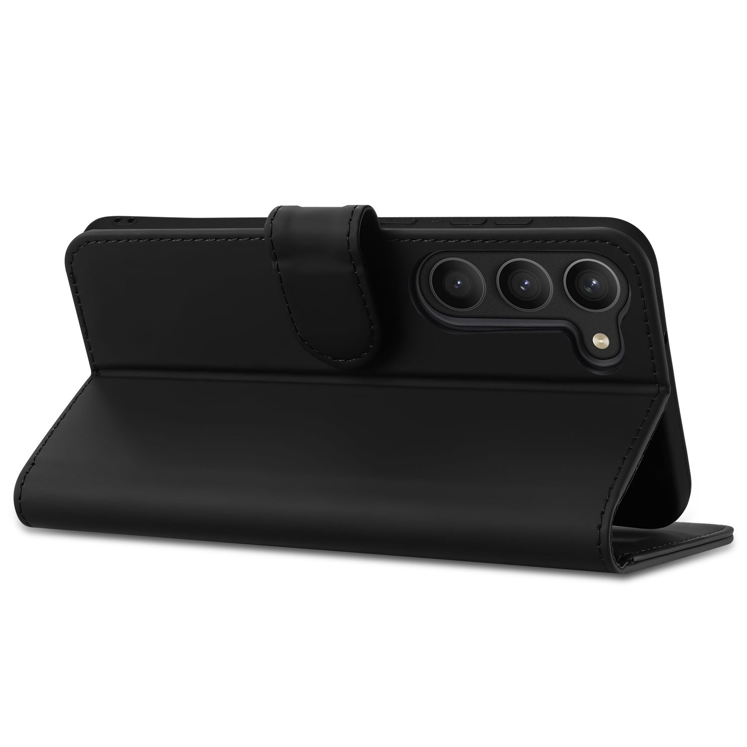 Book Cover Hoesje voor de Samsung Galaxy S23 Zwart met Pasjeshouder