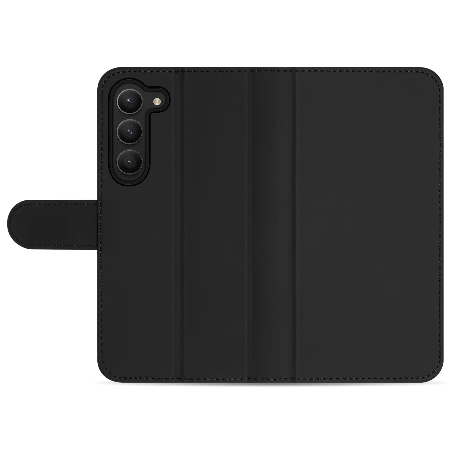 Book Cover Hoesje voor de Samsung Galaxy S23 Zwart met Pasjeshouder