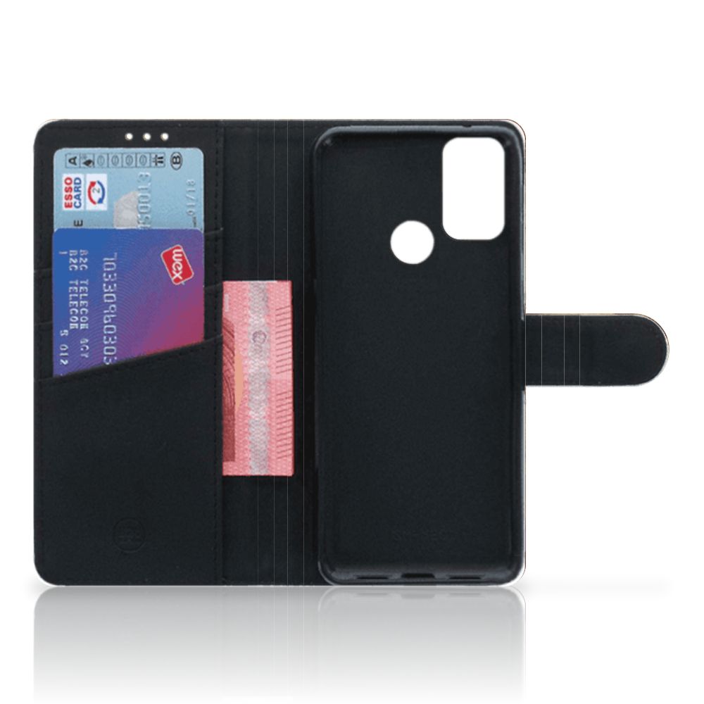 Alcatel 1S (2021) Flip Cover Wereldkaart