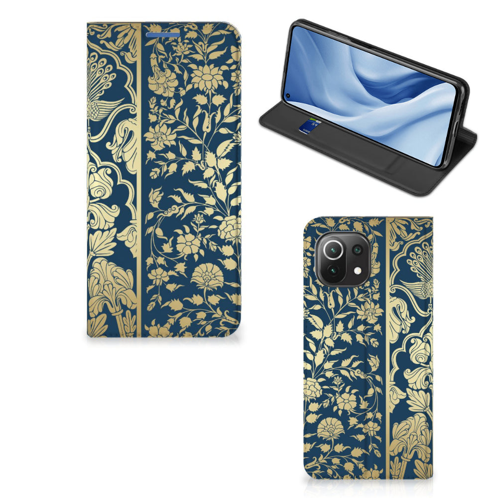 Xiaomi 11 Lite NE 5G | Mi 11 Lite Smart Cover Beige Flowers