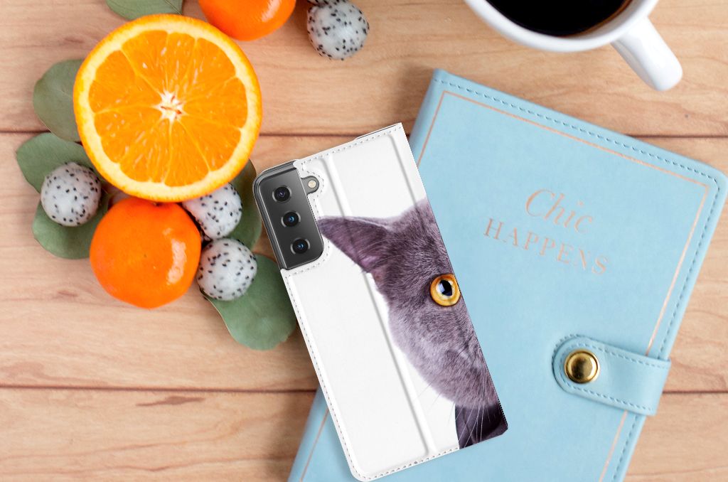 Samsung Galaxy S21 Plus Hoesje maken Kat - B2C Telecom