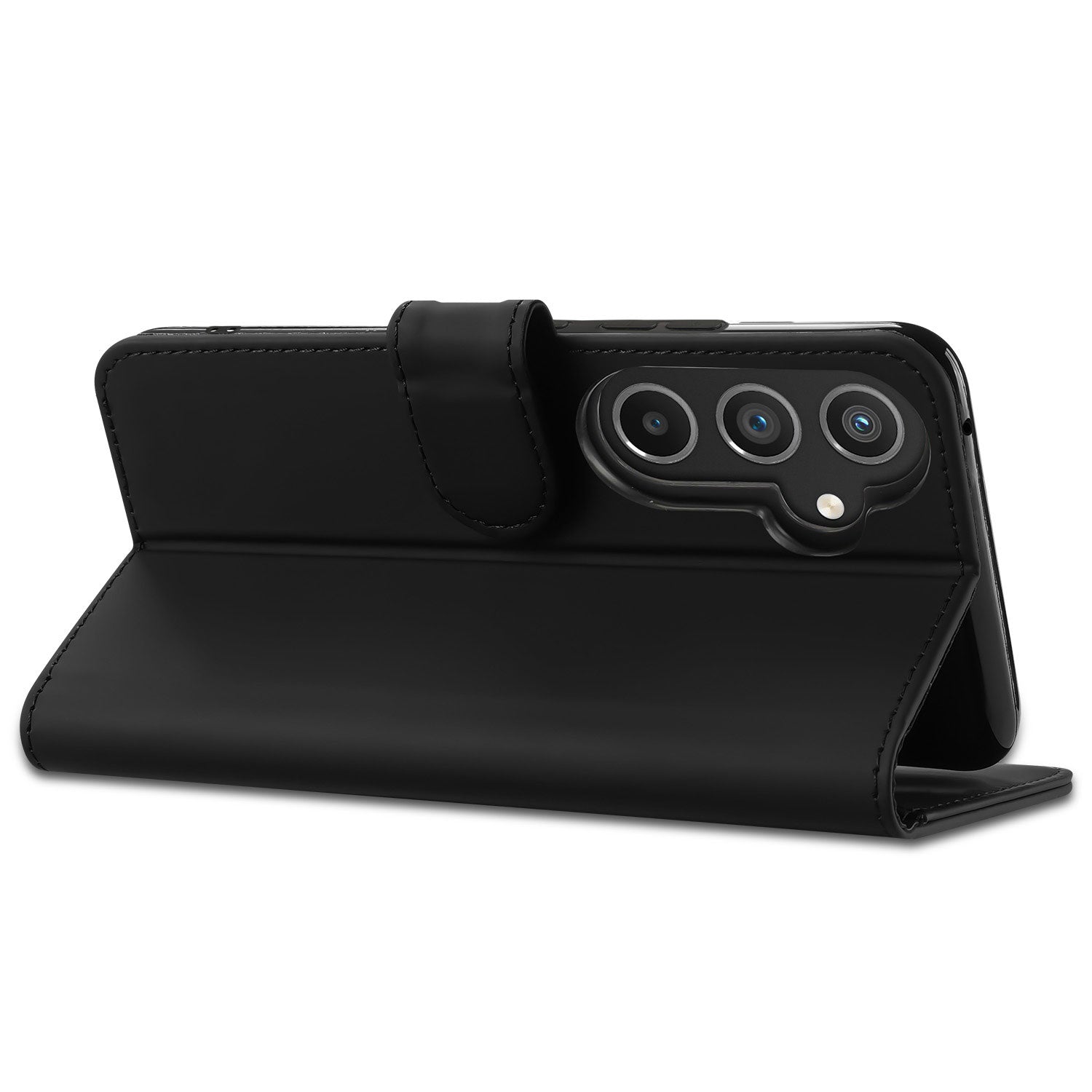 Book Cover Hoesje voor de Samsung Galaxy A54 Zwart met Pasjeshouder