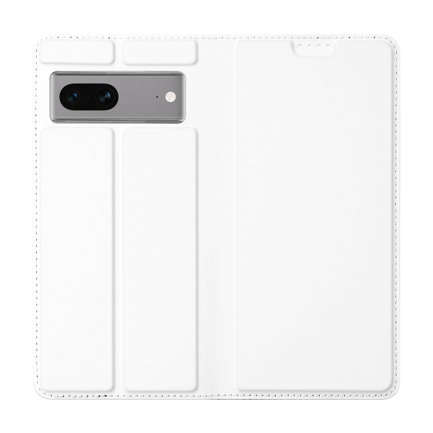 Stand Case Hoesje voor de Google Pixel 7 Wit met Pashouder