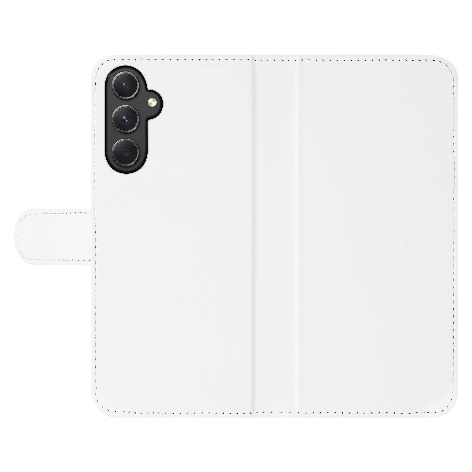 Book Case Telefoonhoesje voor de Samsung Galaxy A24 4G Wit met Pasjeshouder