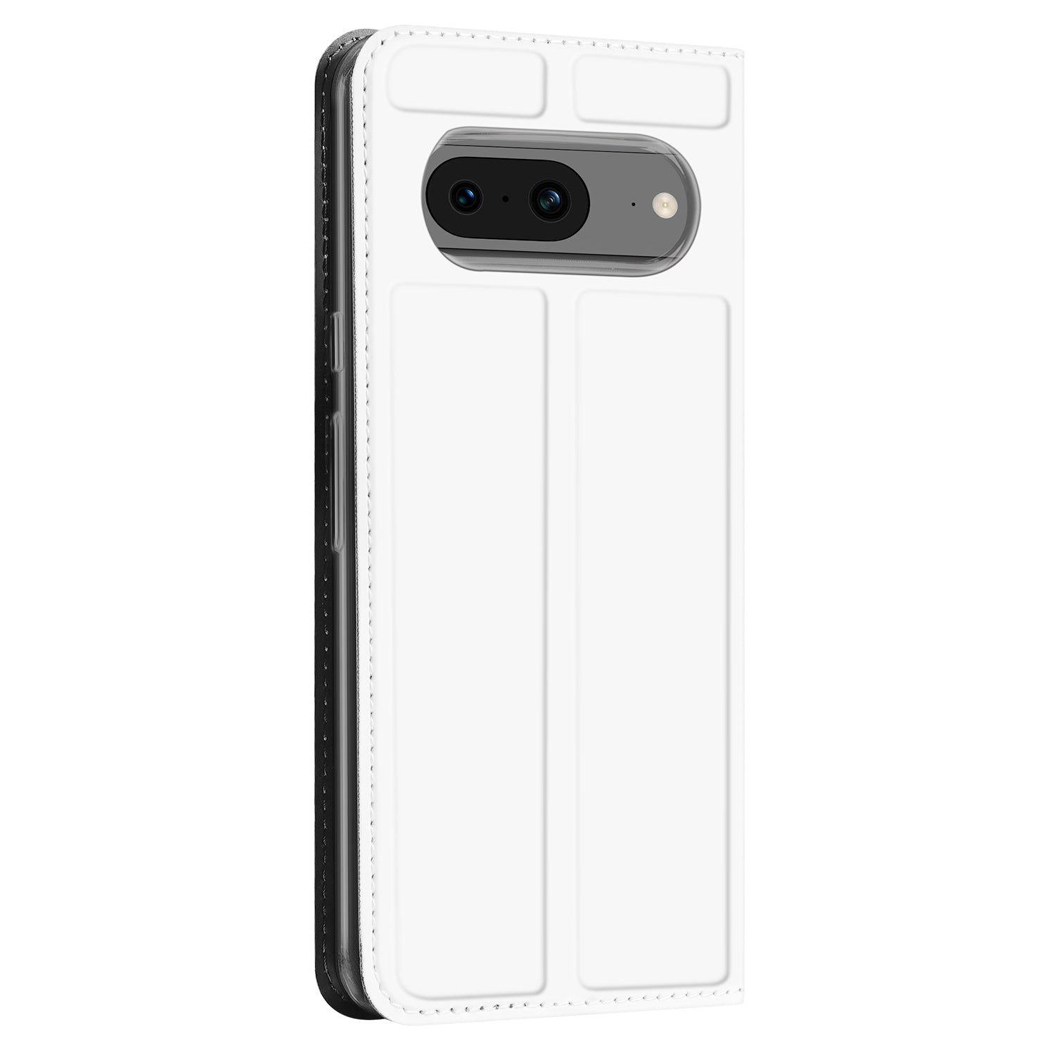 Stand Case Hoesje voor de Google Pixel 8 Wit met Pashouder