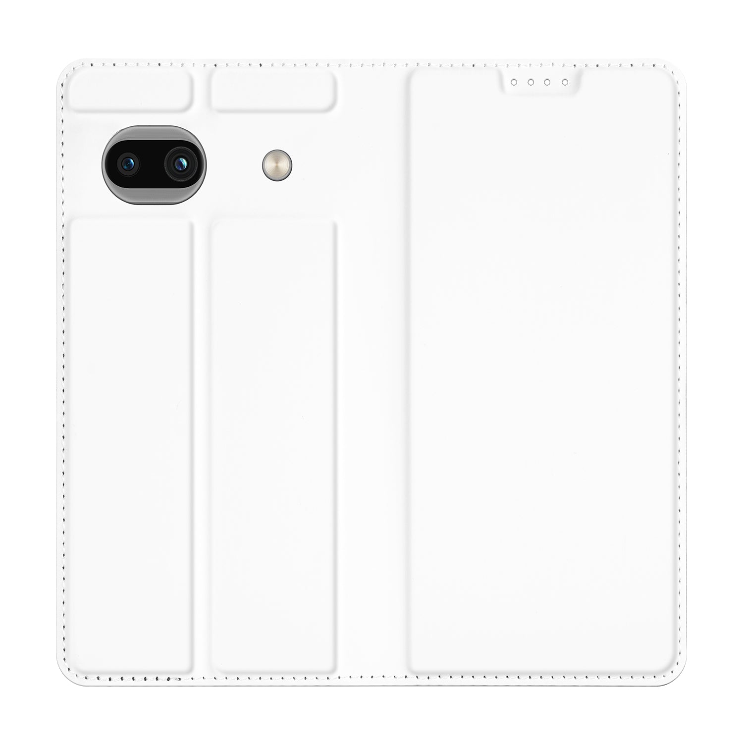 Stand Case Hoesje voor de Google Pixel 7A Wit met Pashouder