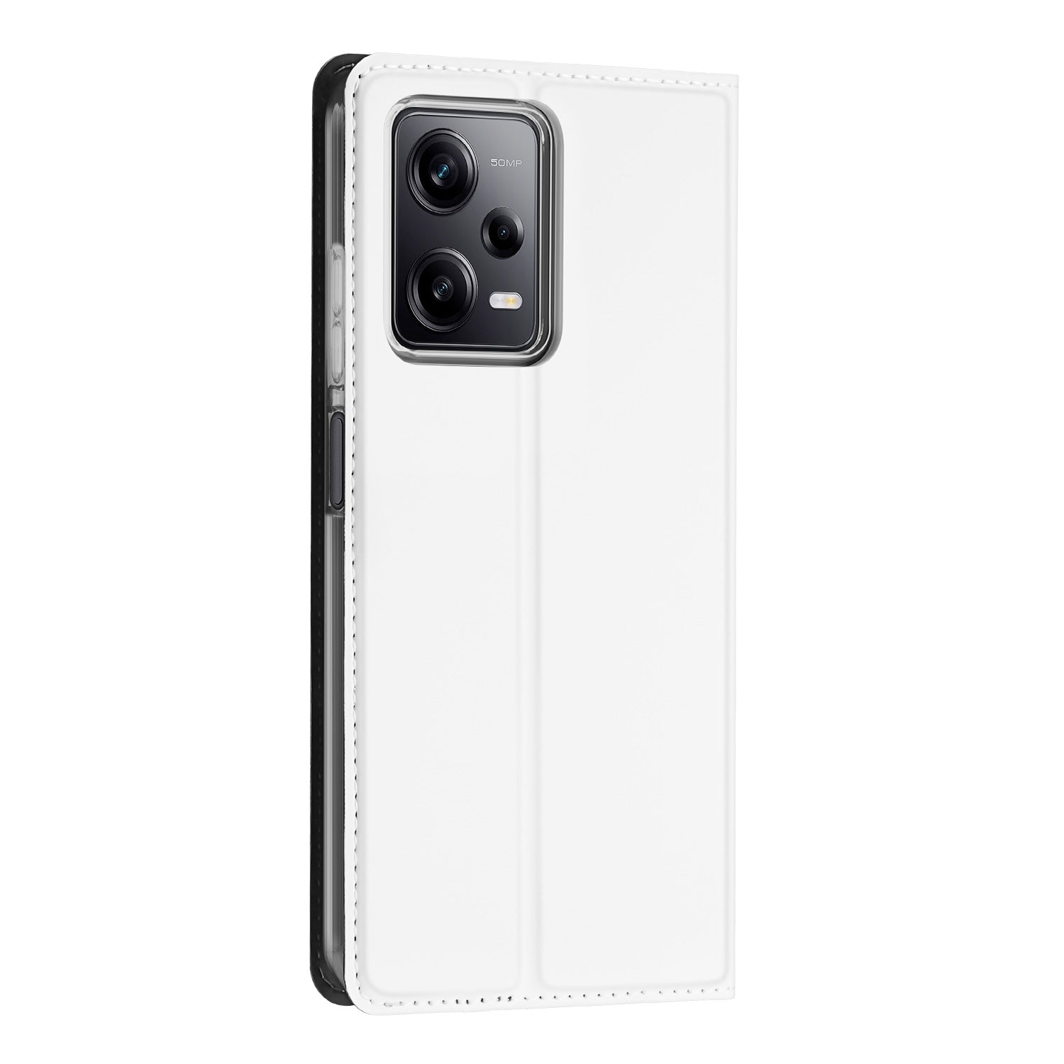 Stand Case Hoesje voor de Xiaomi Redmi Note 12 Pro | Poco X5 Pro Wit met Pashouder