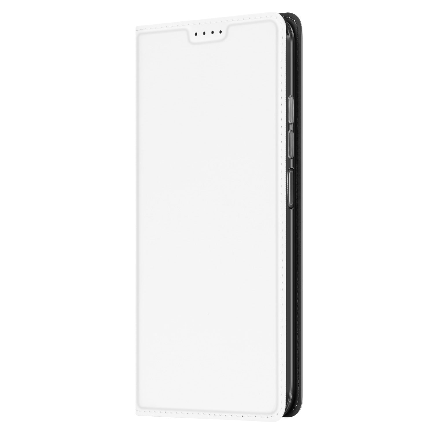 Stand Case Hoesje voor de Xiaomi Redmi Note 12 Pro Plus Wit met Pashouder