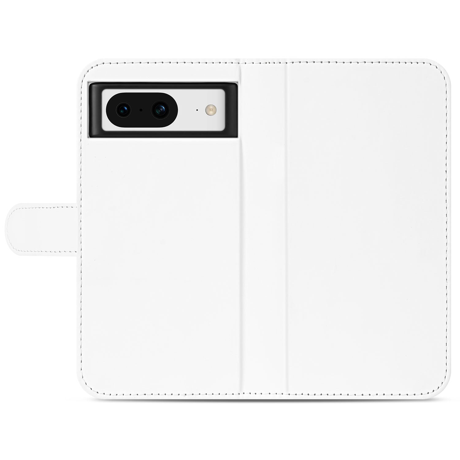 Book Case Telefoonhoesje voor de Google Pixel 8 Wit met Pasjeshouder