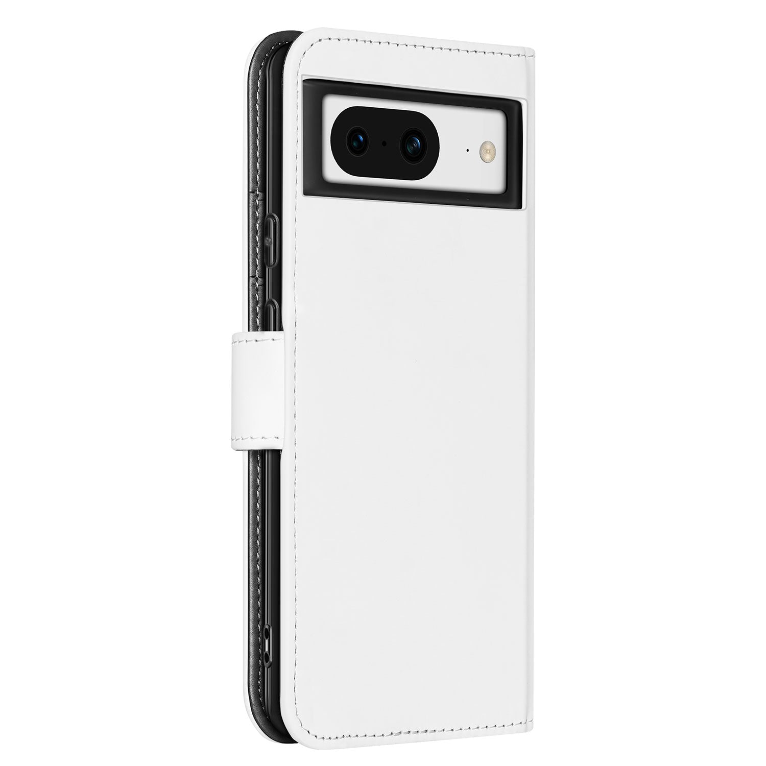 Book Case Telefoonhoesje voor de Google Pixel 8 Wit met Pasjeshouder