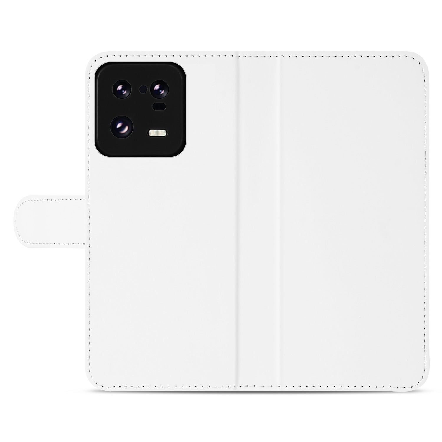 Book Case Telefoonhoesje voor de Xiaomi 13 Pro Wit met Pasjeshouder