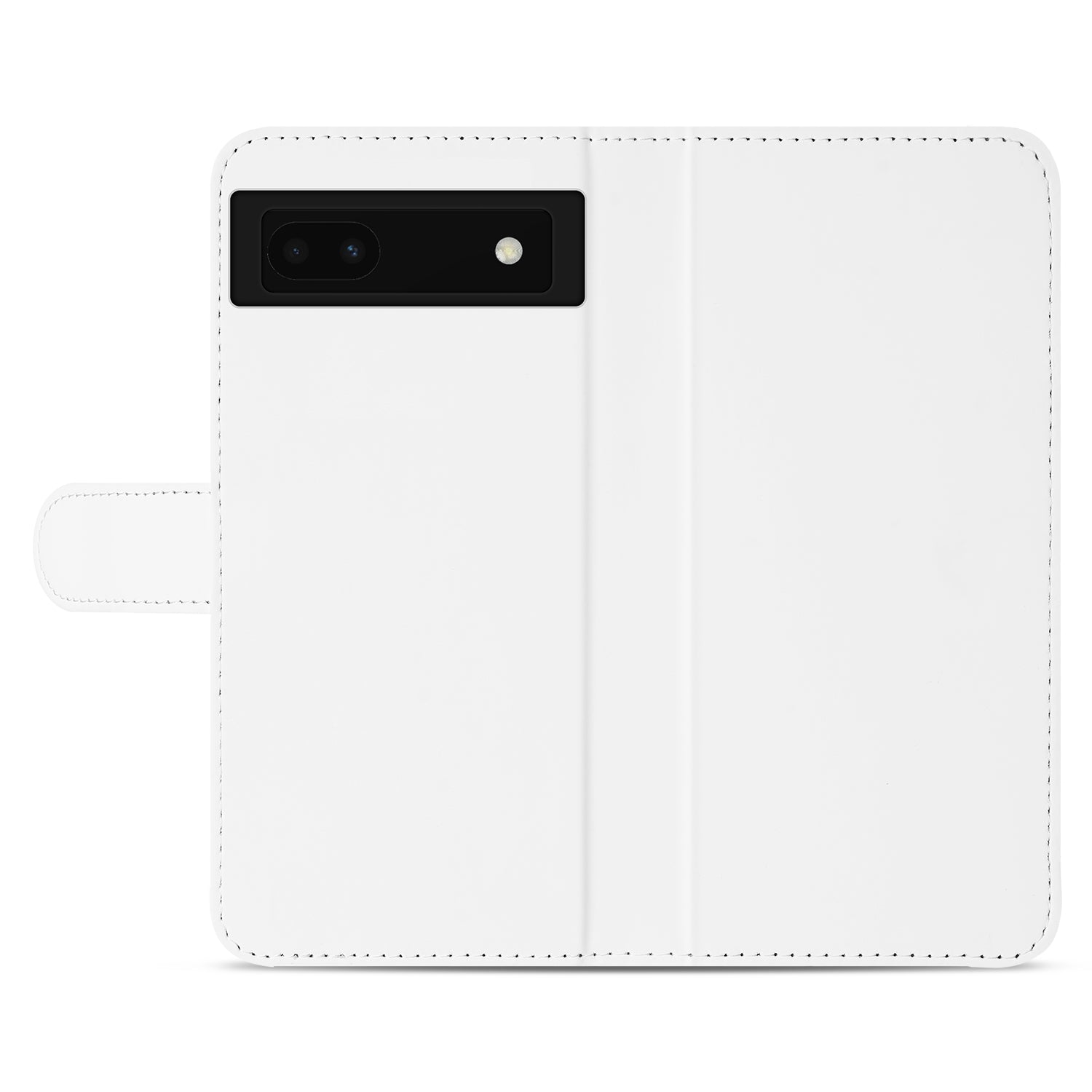 Book Case Hoesje voor de Google Pixel 6A Wit met Pasjeshouder