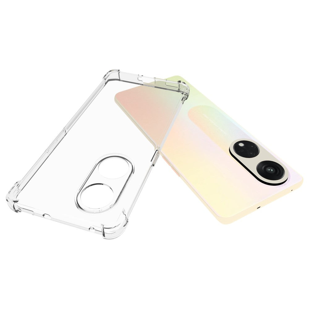 Anti-shock Back Cover voor de OPPO Reno8 T 5G Transparant