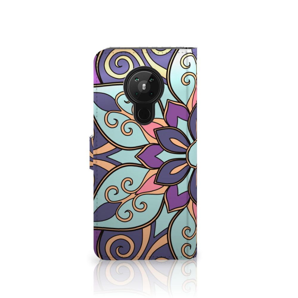 Nokia 5.3 Hoesje Purple Flower