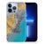Apple iPhone 13 Pro TPU Siliconen Hoesje Marble Blue Gold B2C Telecom