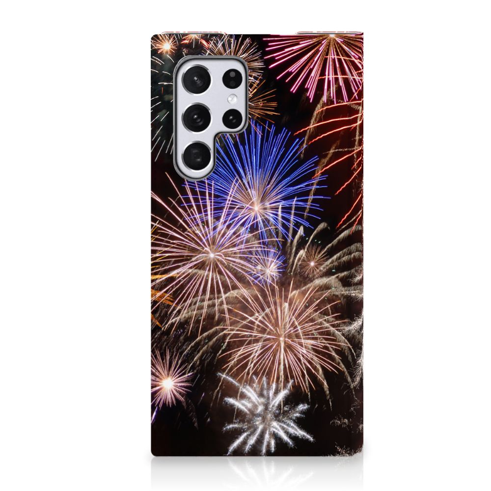 Samsung Galaxy S22 Ultra Hippe Standcase Vuurwerk - B2C Telecom