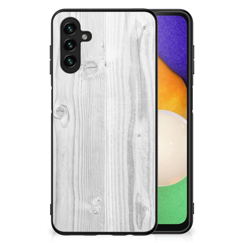 Samsung Galaxy A13 5G | A04s Houten Print Telefoonhoesje White Wood