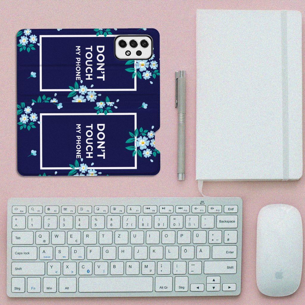 Samsung Galaxy A73 Design Case Flowers Blue DTMP - B2C Telecom