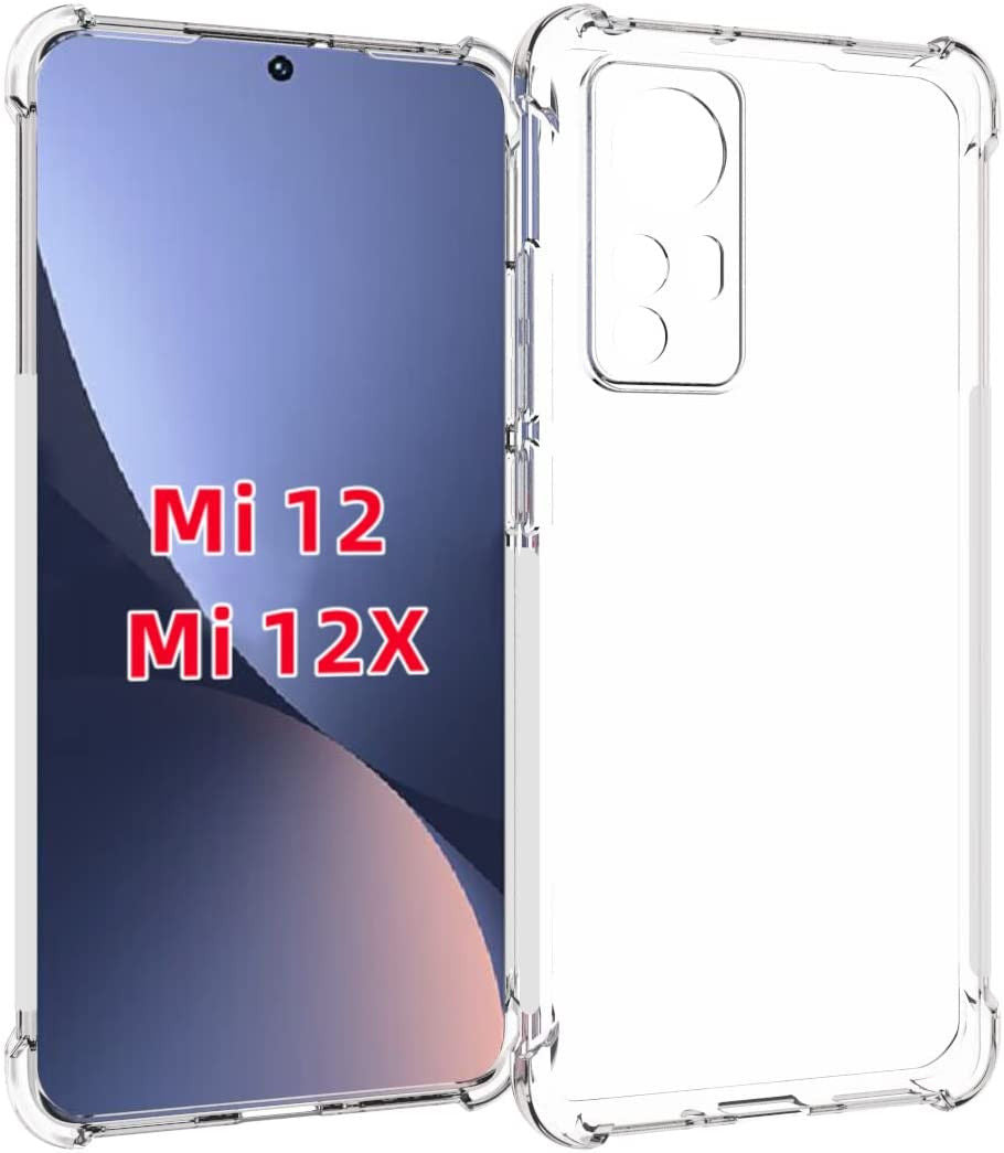 Anti-shock Back Cover voor de Xiaomi 12 | 12x Transparant