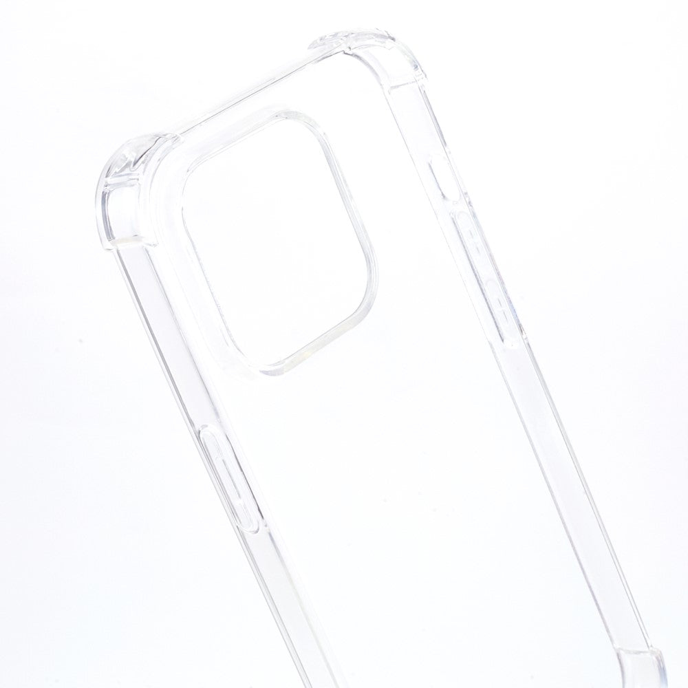 Anti-shock Back Cover voor de iPhone 15 Pro Transparant met Koord