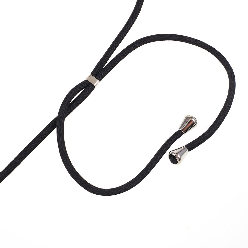 Anti-shock Back Cover voor de iPhone 15 Pro Transparant met Koord